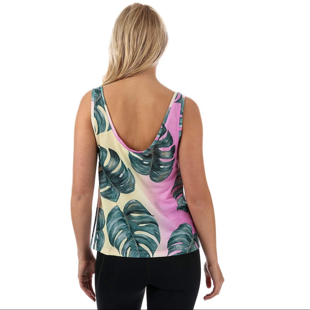 NWT Adidas Farm tank tropical palm tree - Picture 2 of 7